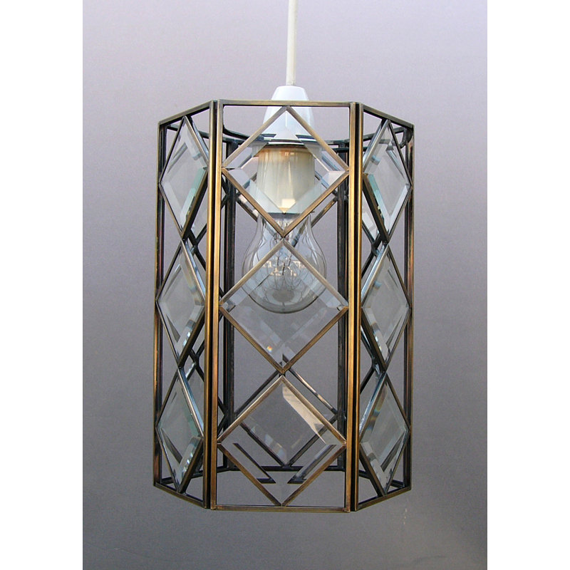 Loxton Lighting 16cm Glass Drum Pendant Shade Wayfair.co.uk